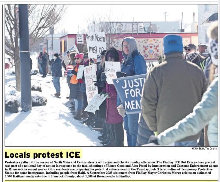 Findlay ICE Out Enverywhere Protest